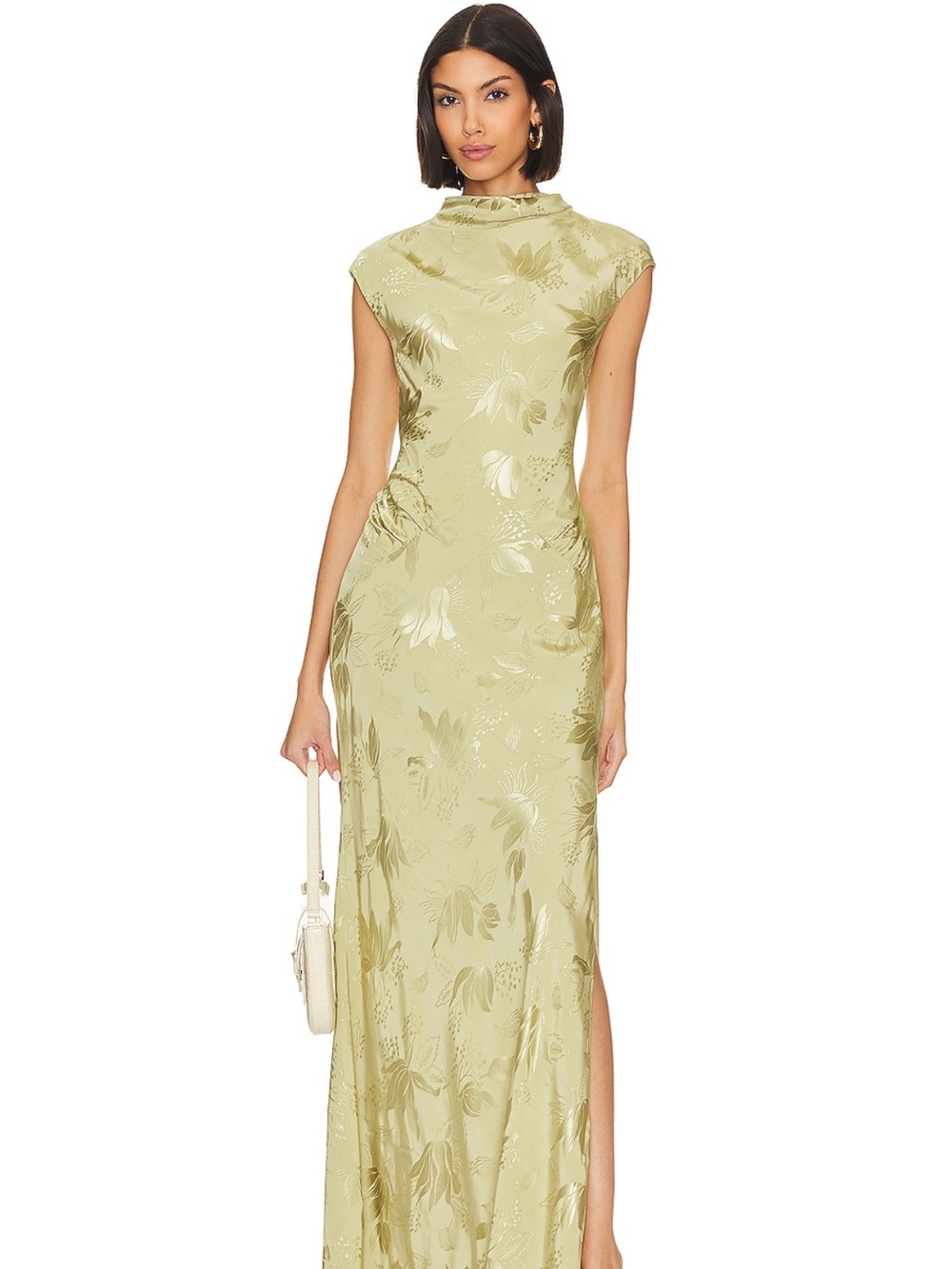 REVOLVE L'Academie Avalon Maxi Dress in Sage Green